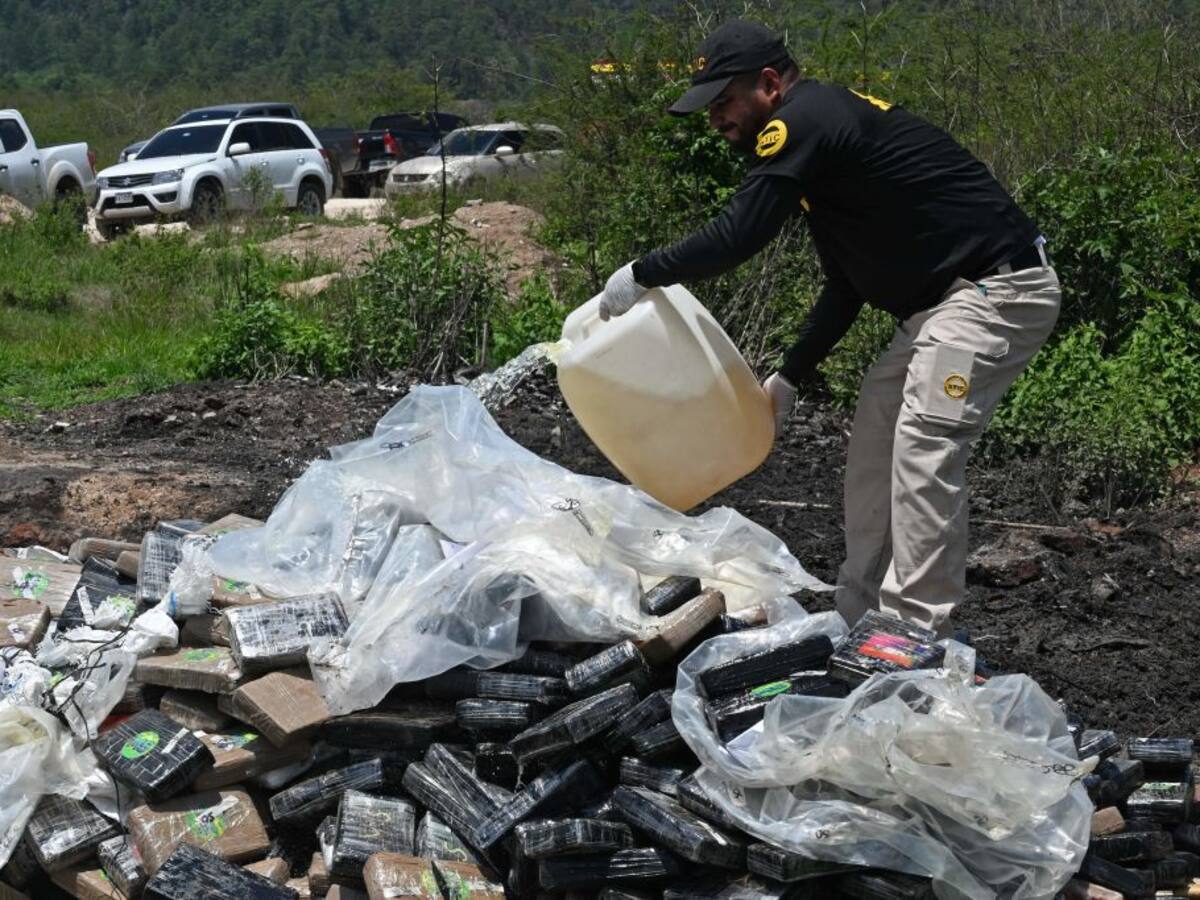 Incineran más de 20 toneladas de droga incautadas a lo largo de cinco meses en Perú