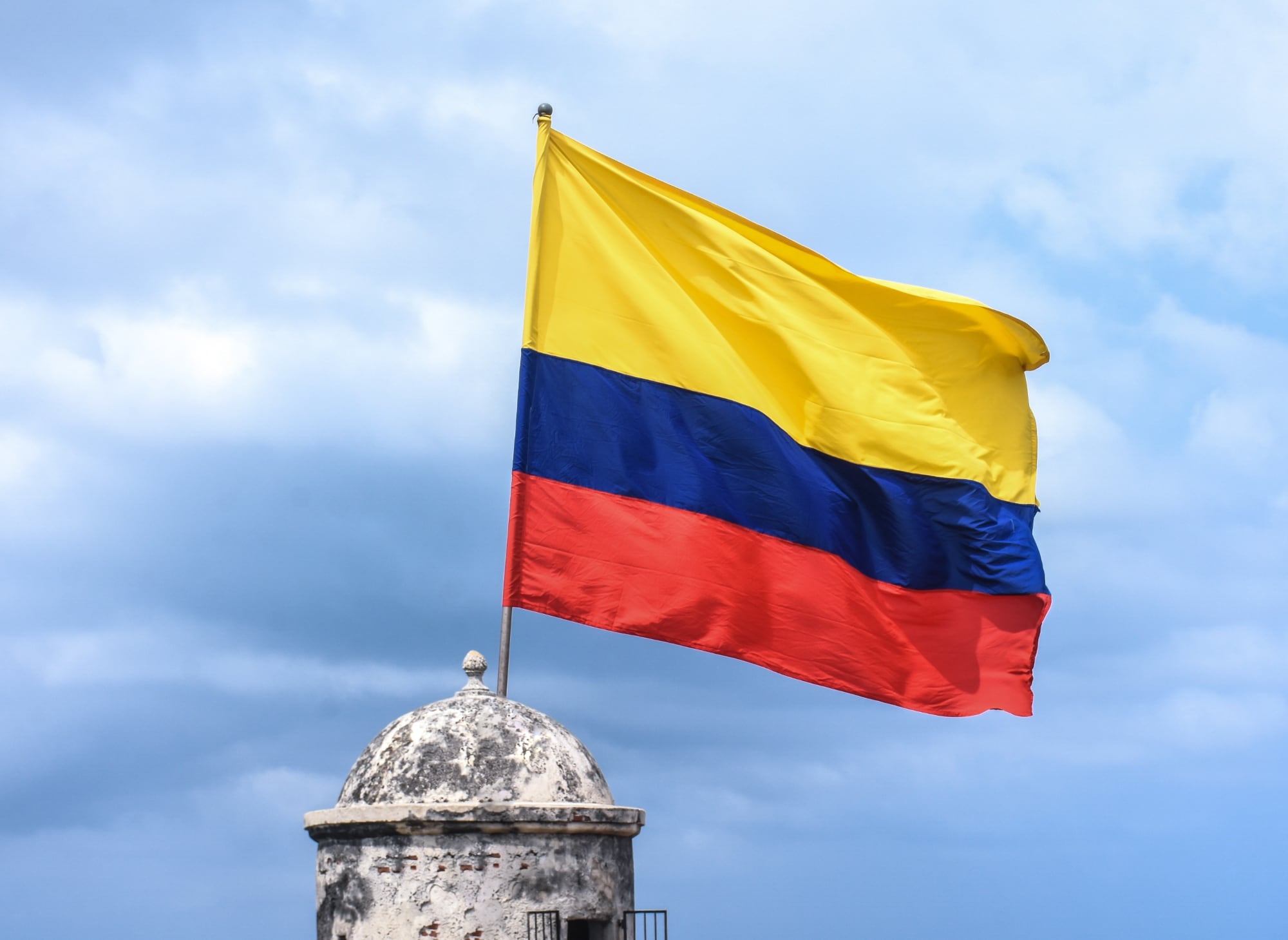 Bandera de Colombia en Cartagena | Foto: GettyImages