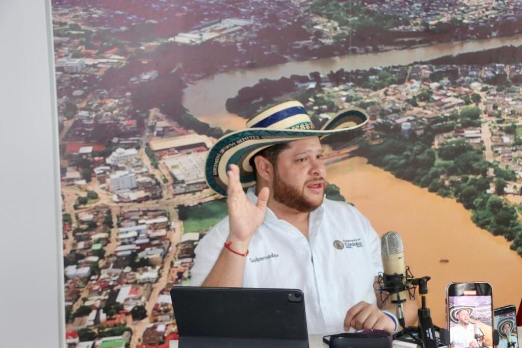 Orlando Benítez, gobernador de Córdoba. Foto: prensa Gobernación.