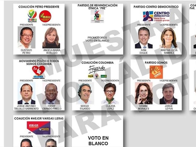 CNE responde a polémica por error en logo de Petro en el tarjetón electoral