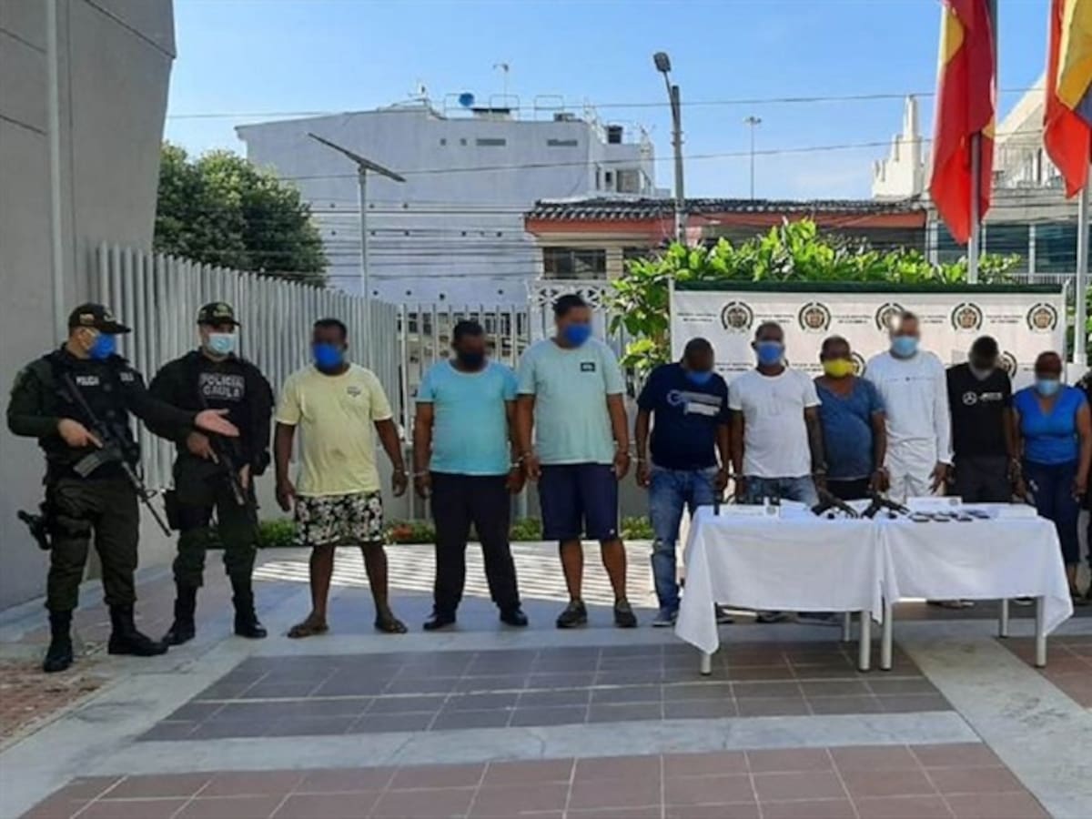 Capturan a 13 integrantes del Clan del Golfo relacionados con 11 homicidios en Cartagena