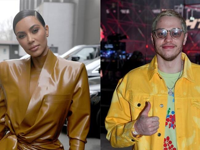 Empresaria Kim Kardashian y comediante Pete Davidson. Foto: Pierre Suu/Getty Images - Jeff Kravitz/Getty Images for Triller