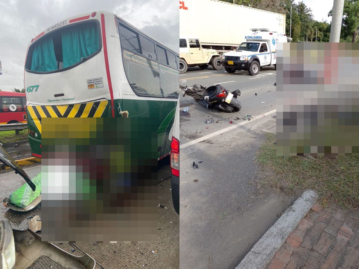 Dos accidentes en Bogotá dejaron dos motociclistas muertos: autoridades investigan los hechos