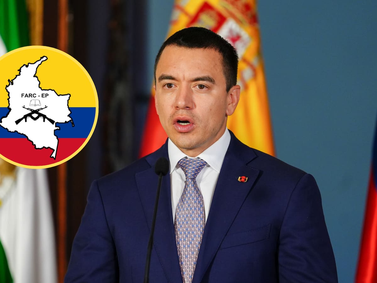 Daniel Noboa anunció que líder de un grupo disidente de las FARC está siendo trasladado a Ecuador