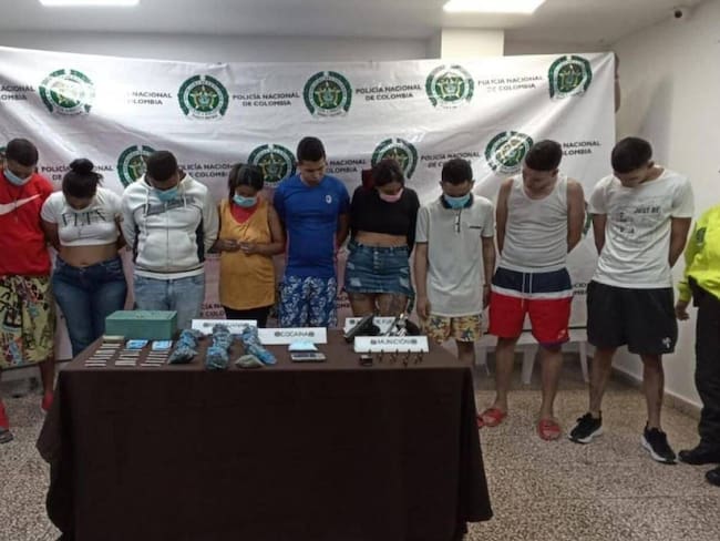 Los presuntos integrantes fueron capturados a principios de diciembre. Foto: Archivo/ Sijín, Policía Metropolitana de Barranquilla.