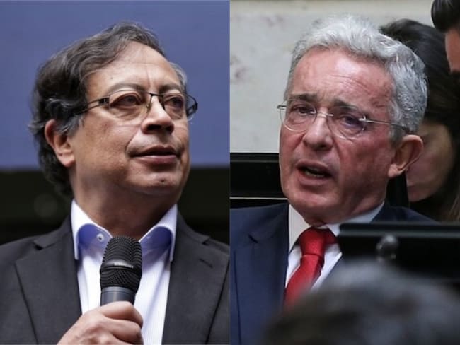 Presidente electo Gustavo Petro y expresidente Álvaro Uribe.