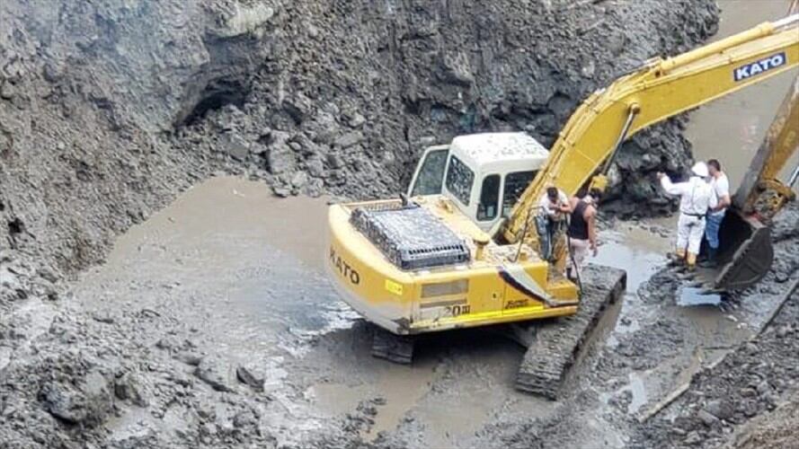 Lugar de la emergencia en la vereda El Bosque del municipio de Neira, en Caldas. Foto: Mario Escobar Valencia.