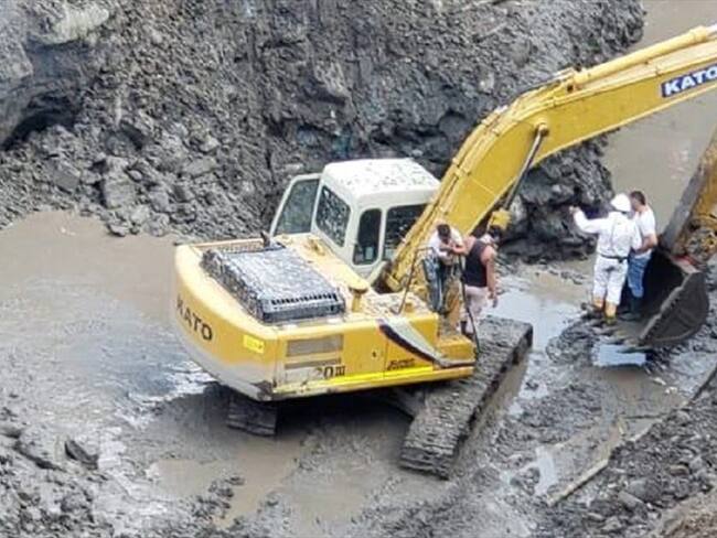 Lugar de la emergencia en la vereda El Bosque del municipio de Neira, en Caldas. Foto: Mario Escobar Valencia.