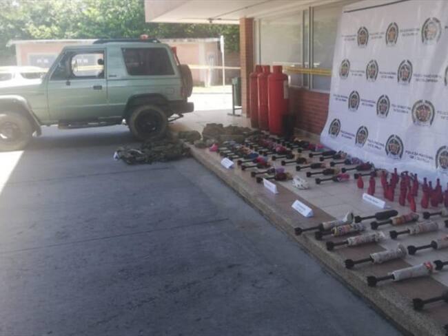 Fiscalía frustró atentado de disidencias de las Farc contra la Policía en Meta. Foto: Twitter: @FiscaliaCol