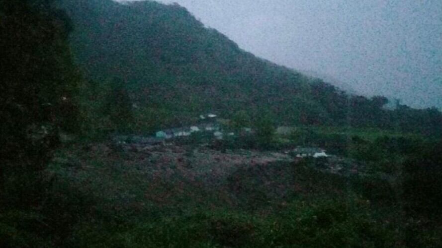 Avalancha en una vereda de Riosucio, Caldas. Foto: