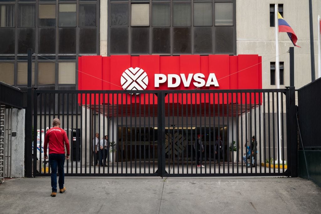 Imagen de la empresa PDVSA. Foto: MIGUEL ZAMBRANO/AFP vía Getty Images.