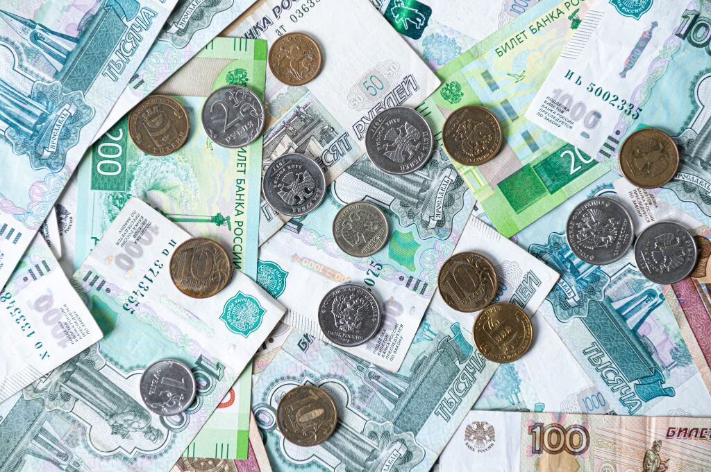 Rublo, moneda de Rusia Photo: Silas Stein/dpa (Photo by Silas Stein/picture alliance via Getty Images)