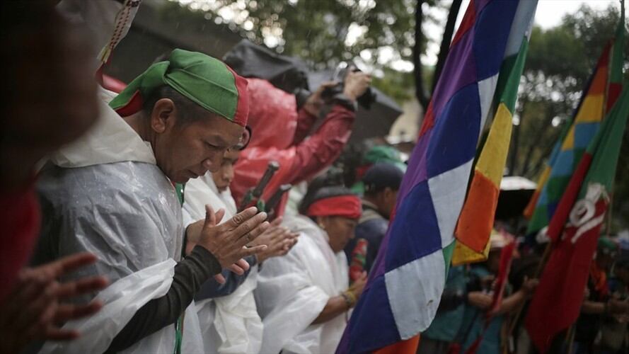 Minga Indígena. Foto: Colprensa Sergio Acero