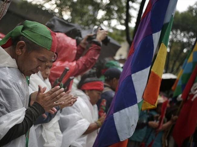 Minga Indígena. Foto: Colprensa Sergio Acero