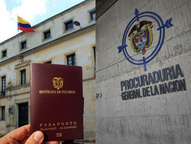 Imagen de referencia de Cancillería, Procuraduría y pasaportes.