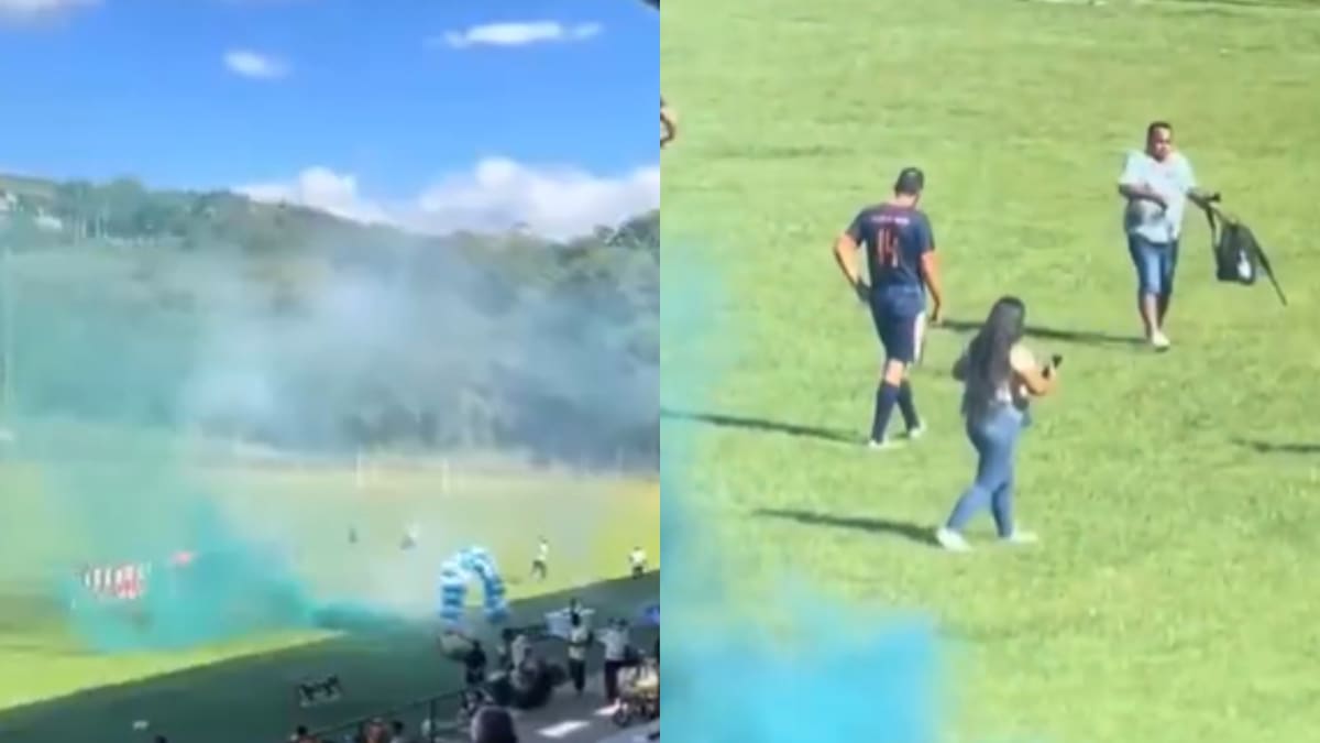 Gas lacrimógeno azul desató caos y evacuación en partido de fútbol en Garzón, Huila