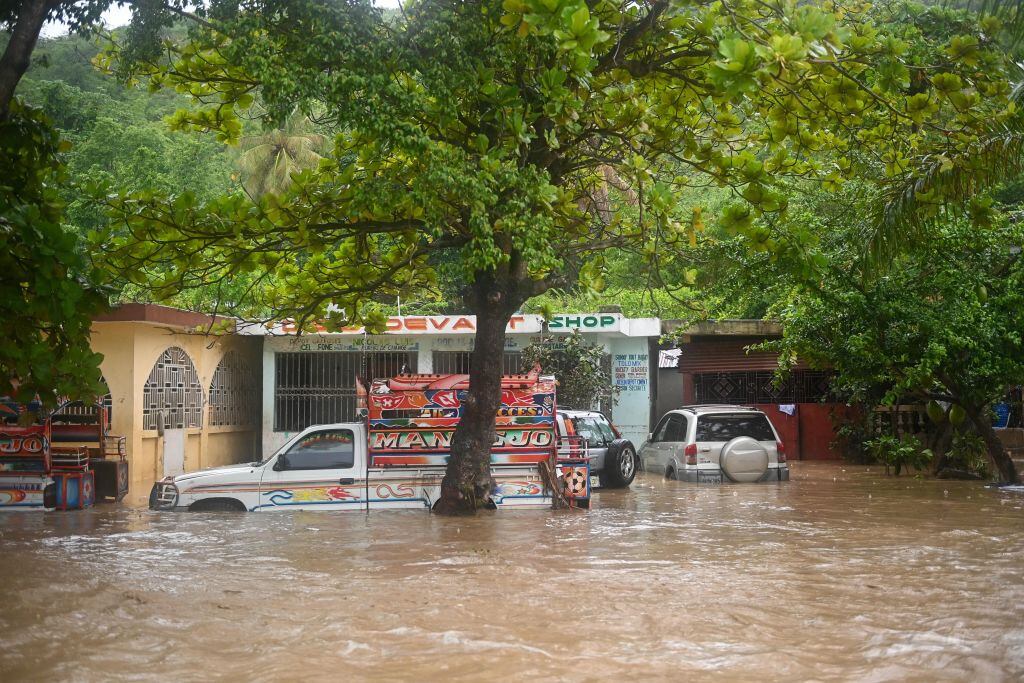 Lluvias en Haití. (Photo by RICHARD PIERRIN/AFP via Getty Images)