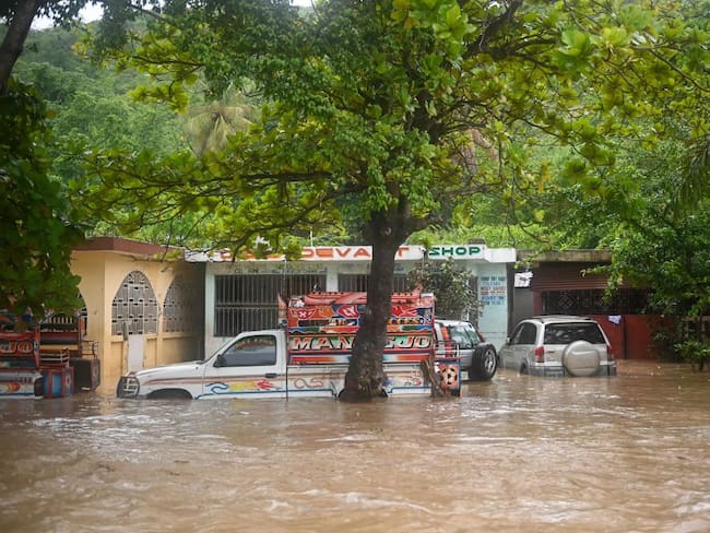 Lluvias en Haití. (Photo by RICHARD PIERRIN/AFP via Getty Images)