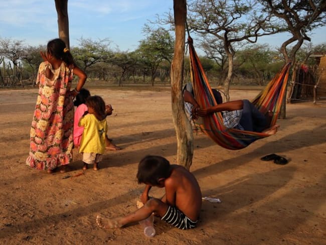 Niños Wayúu. Imagen de referencia. Foto: Colprensa