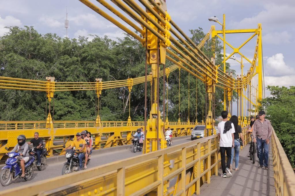 Puente Metálico sobre el río Sinú de Montería. Foto: Prensa Alcaldía Montería.
