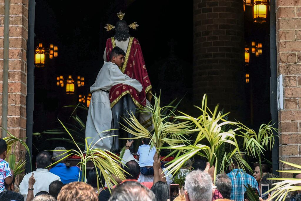 Domingo de Ramos. (Photo by JOAQUIN SARMIENTO/AFP via Getty Images)
