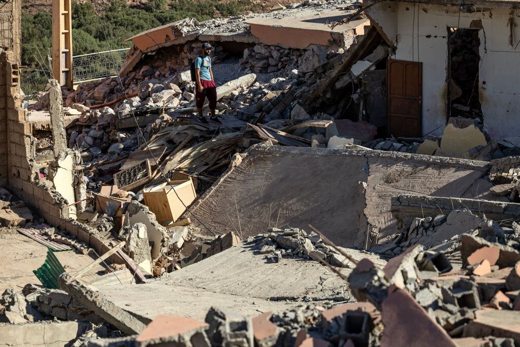 Imagen del terremoto en Marruecos. Foto: Getty Images.