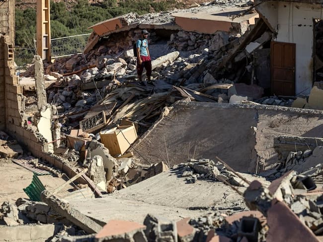 Imagen del terremoto en Marruecos. Foto: Getty Images.