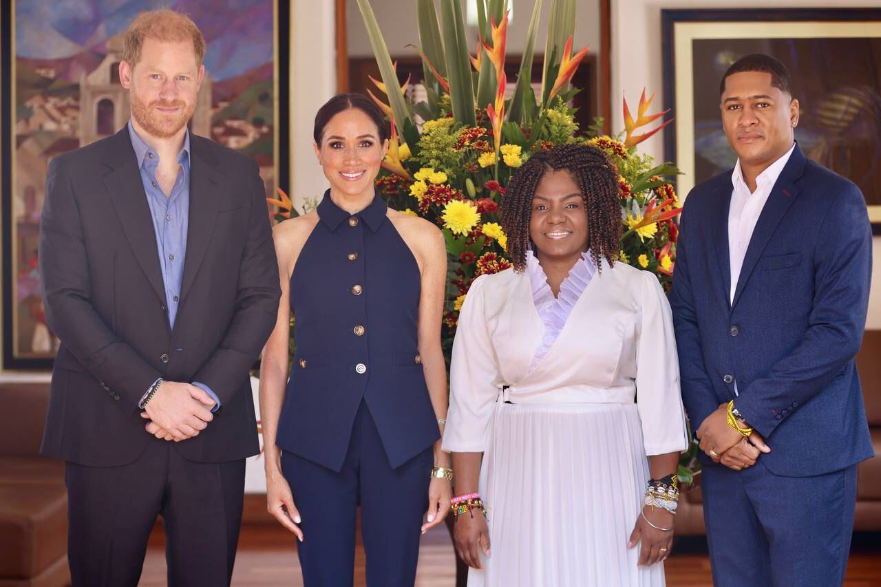 Así avanza la visita del príncipe Harry y Meghan, duques de Sussex, a Bogotá. Foto: Vicepresidencia.