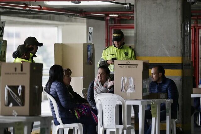 Puestos de votación elecciones presidenciales. Crédito: Colprensa