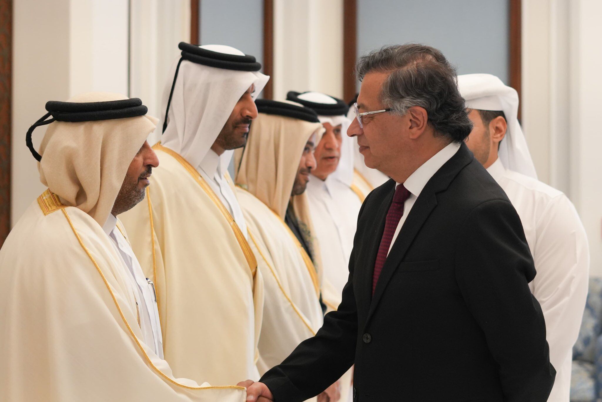 Presidente Petro llegó a Qatar. Foto: cortesía Presidencia de la República.
