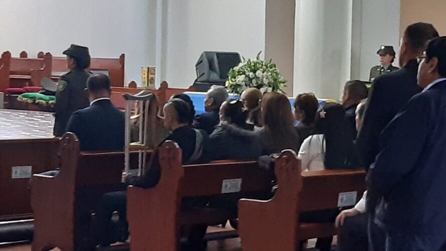 El patrullero Fabio Andrés Malaver Vega fue sepultado el pasado 13 de enero en Tunja. . Foto: La W