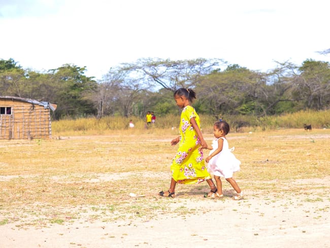 Niños de la comunidad Wayúu de Kai Kashi. Foto: Prisa Media