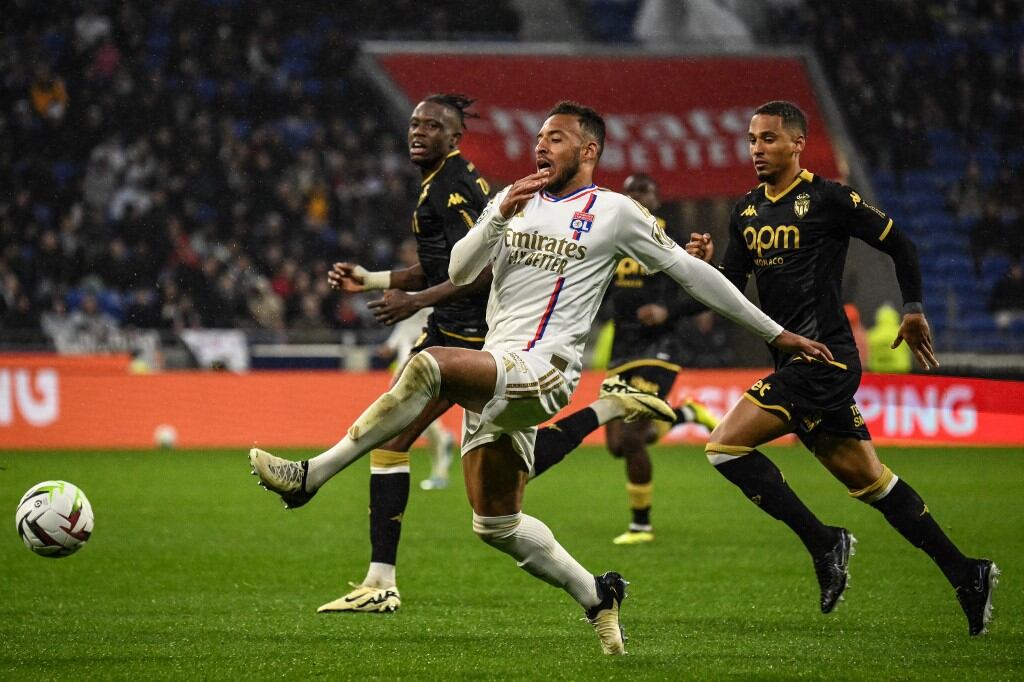Monaco y Olympique Lyonnais. (Photo by JEFF PACHOUD / AFP)
