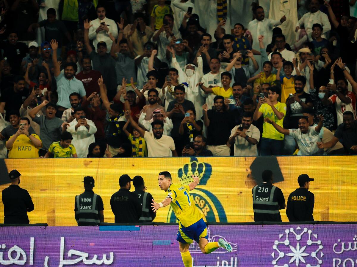 Video: con un golazo de Cristiano Ronaldo, Al Nassr le ganó 2-1 a Al Riyadh