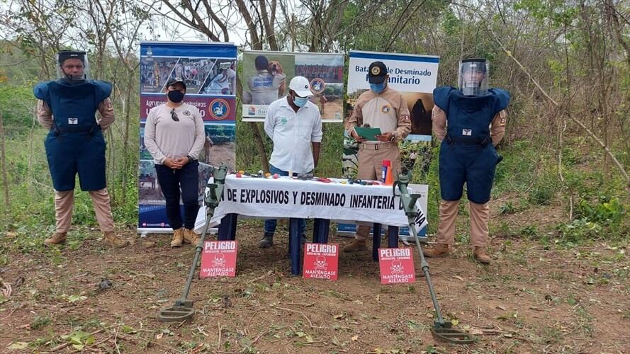 Veredas libres de minas antipersonal. Foto: Cortesía OACP