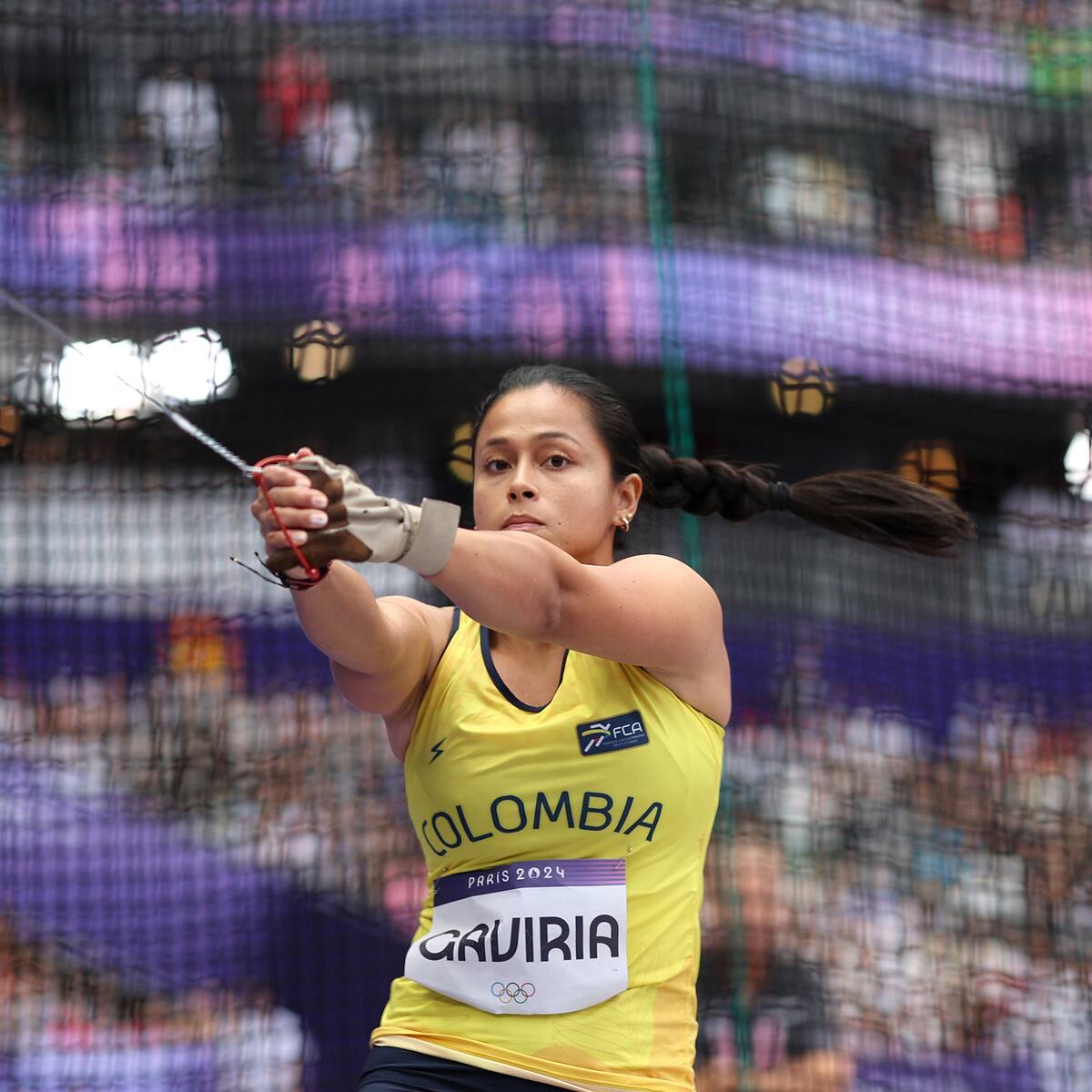 París 2024: Mayra Gaviria se retiró en su debut de lanzamiento de martillo por lesión