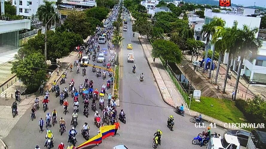 En calma transcurrieron movilizaciones en Córdoba .Foto: prensa Alcaldía Montería.