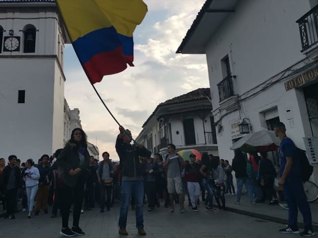 segundo día de protestas en Popayán . Foto: Cortesía José Marulanda - Unicauca