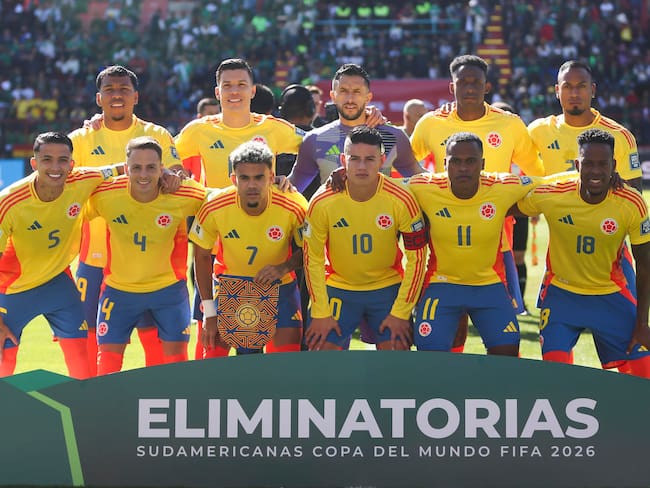 Once titular de la Selección Colombia en El Alto / EFE.