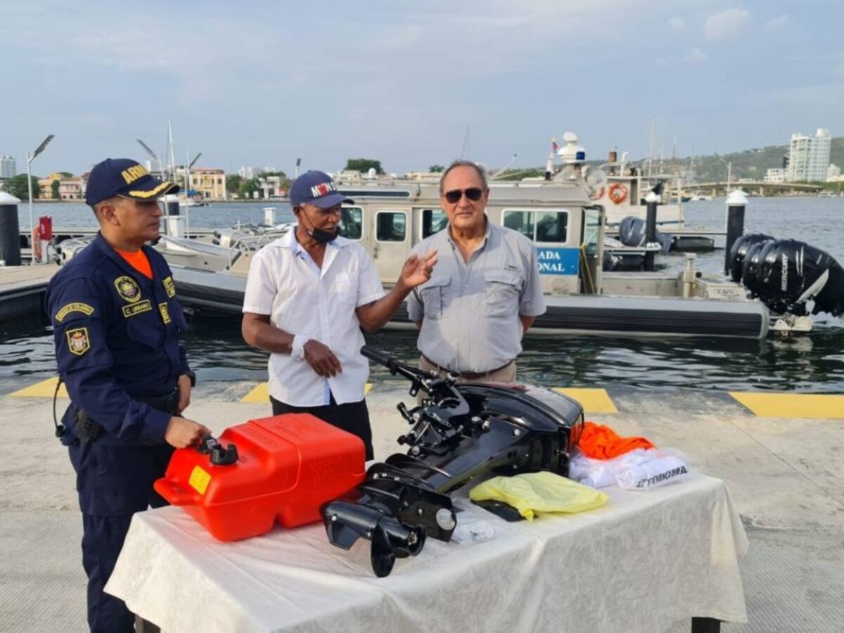 Donan motor a pescador de La Boquilla que fue asaltado en altamar