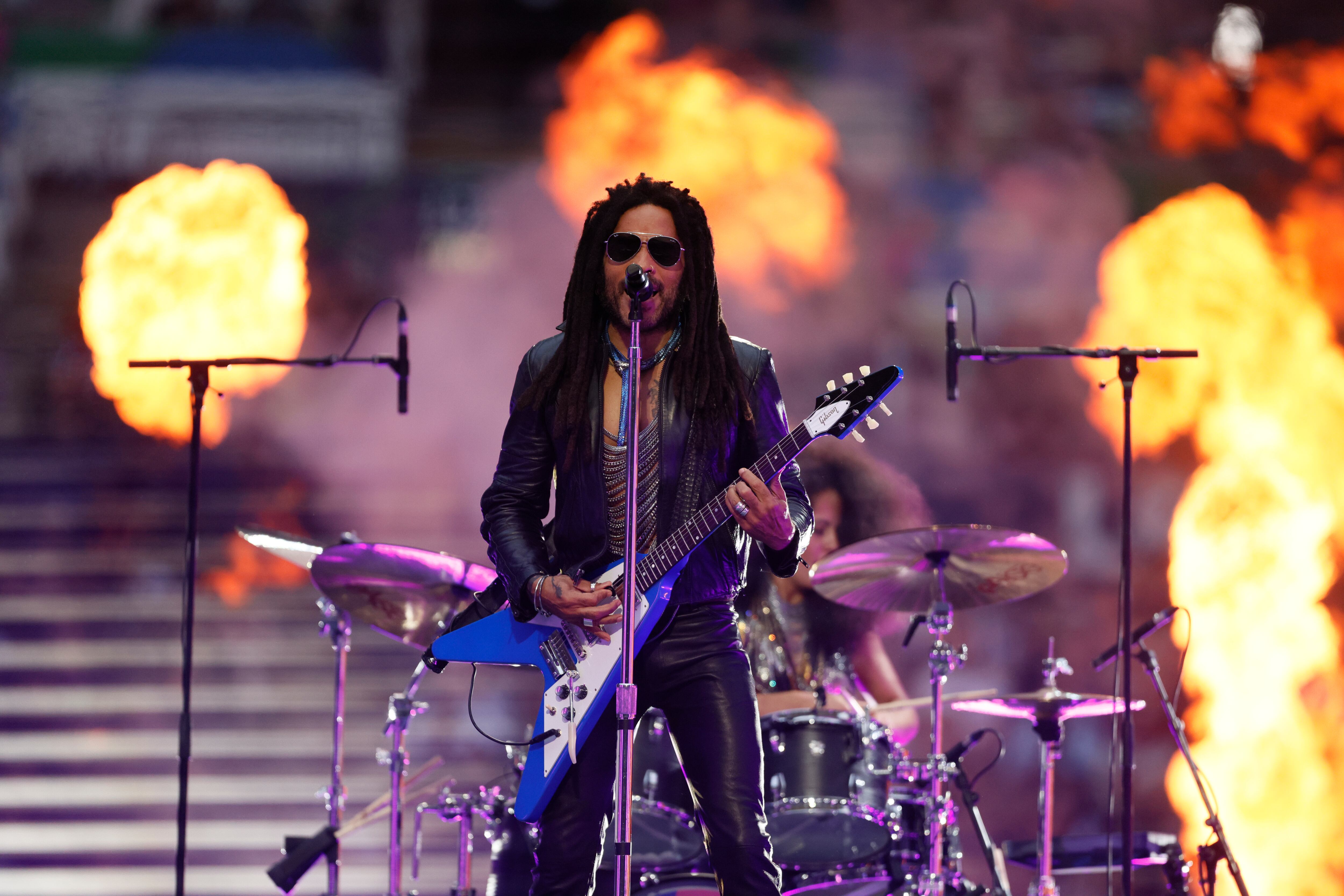 Lenny Kravitz en final de la UEFA Champions League | Foto: GettyImages