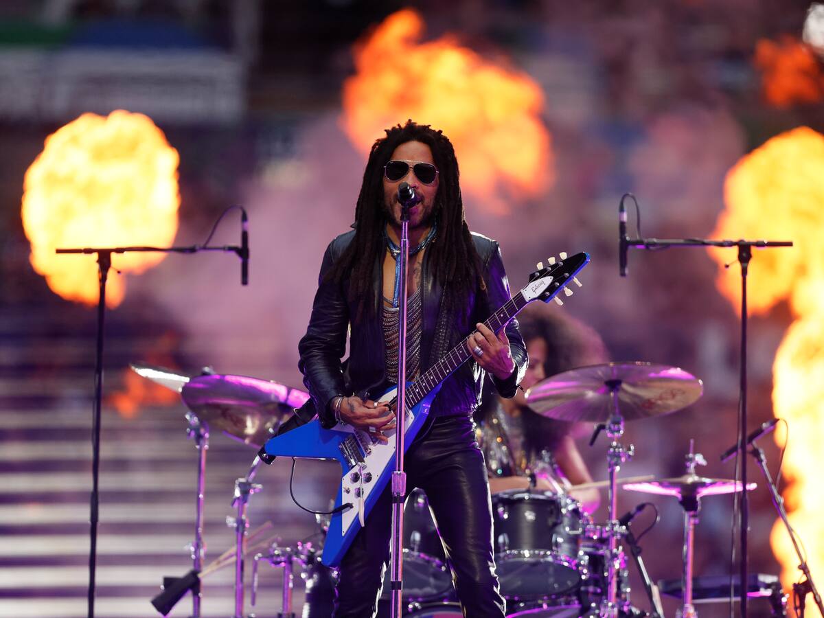 Video: así fue la presentación de Lenny Kravitz en la final de la Champions League