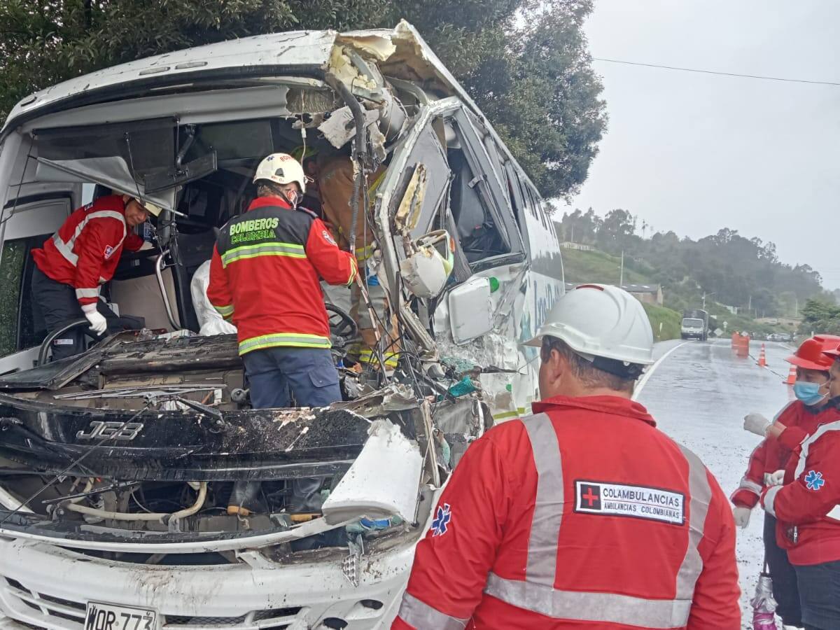 Un hombre perdió la vida en la vía que de Bogotá conduce a Tunja en accidente de tránsito