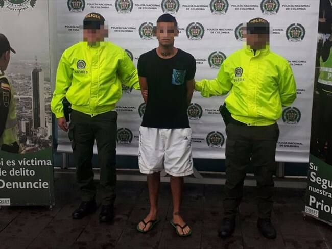 El hombre, quien presenta detención domiciliaria por el delito de hurto, sería el responsable de diferentes hechos delictivos presentados en la comuna 7 y 13. Foto: Policía Metropolitana de Cali