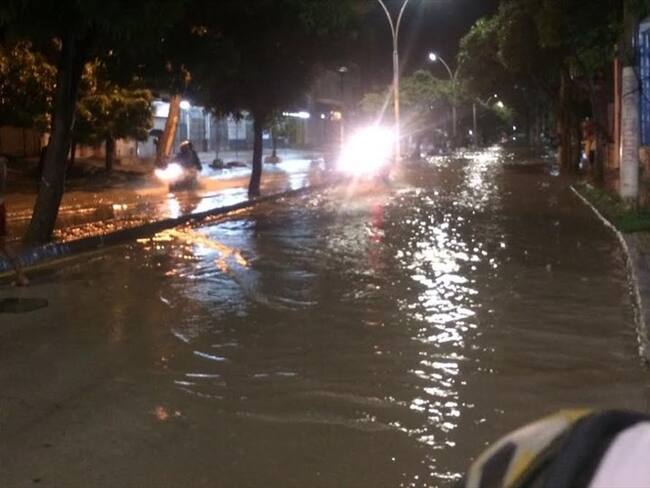 Santa Marta colapsó después de tres horas de lluvia. Foto: Cortesía/ Defensa Civil.