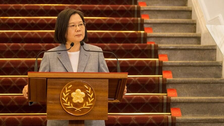 La presidenta de Taiwán Tsai Ing-wen. Foto: Walid Berrazeg/SOPA Images/LightRocket via Getty Image