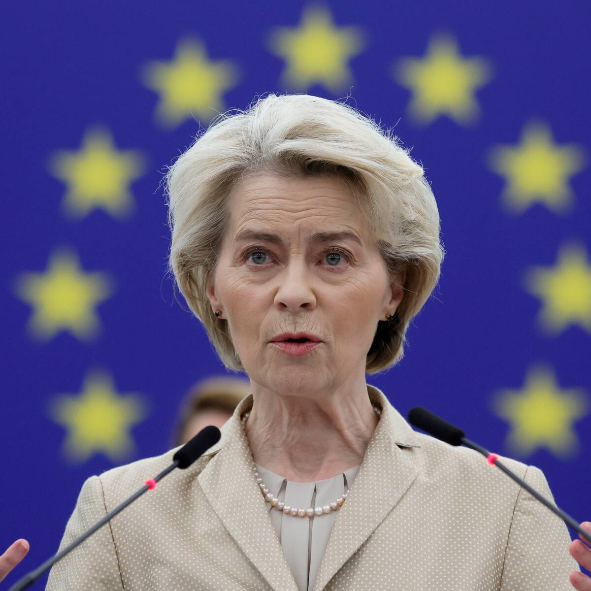 Von der Leyen priorizó una paz justa y duradera que no imponga límites al Ejército ucraniano