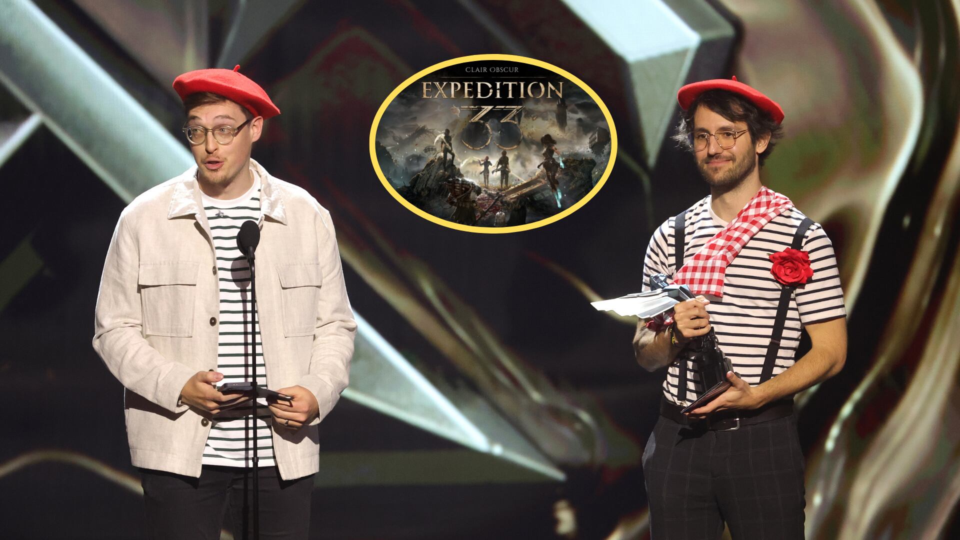 Nicholas Maxson-Francombe and Guillaume Broche, directores de Clair Obscur: Expedition 33. Foto: Frank Micelotta/The Game Awards via Getty Images
Clair Obscur: Expedition 33. Foto: Sandfall Interactive.