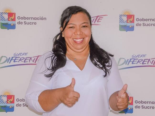 Tatiana Isela Niebles Flórez. Foto: prensa Gobernación de Sucre. 