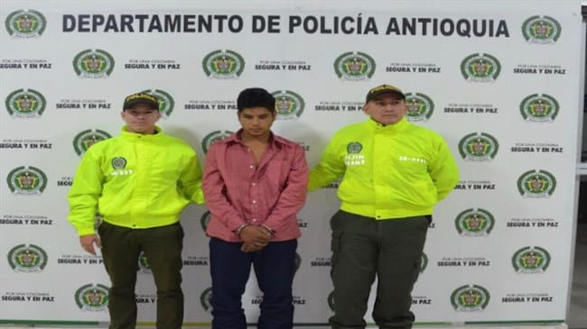 Se trata de alias ‘Yhonatan’ supuesto integrante del ELN y era solicitado por las autoridades por 6 delitos.. Foto: Cortesía